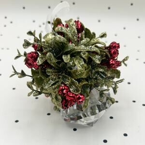 Ganz Kissing Crystal Ornament